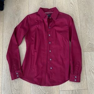 Banana Republic maroon button down dress shirt